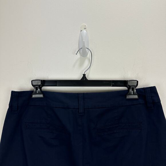 J.Crew 9" Frankie Bermuda Chino Short Cotton Mid Rise Navy Classic Womens US 6 - Picture 11 of 14